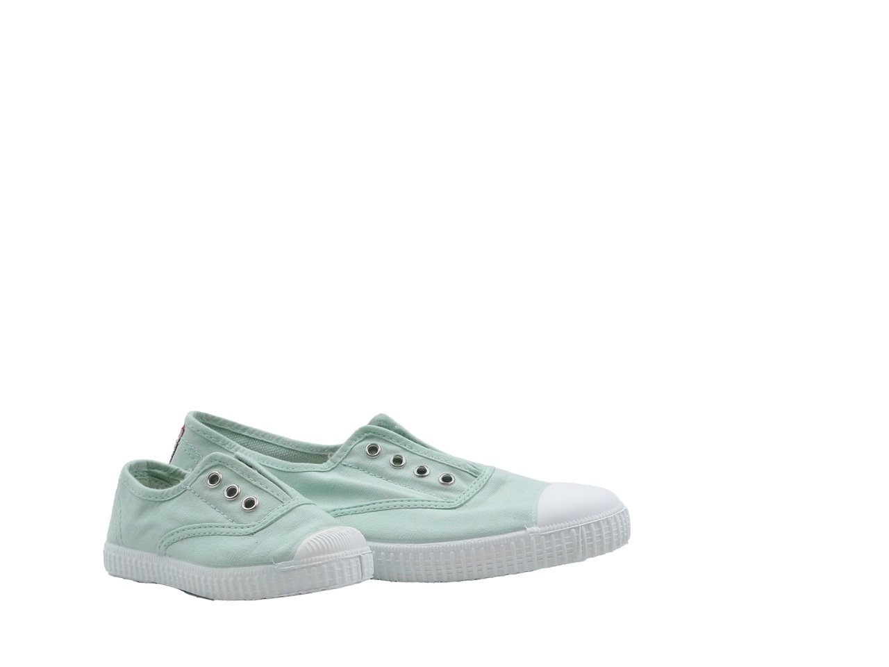Zapatillas Inglés Lona Punta Goma sin Cordones - Imagen 3