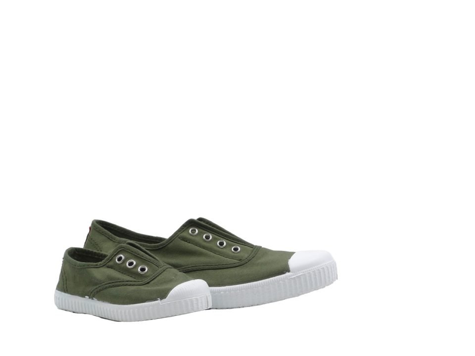 Zapatillas Inglés Lona Punta Goma sin Cordones
