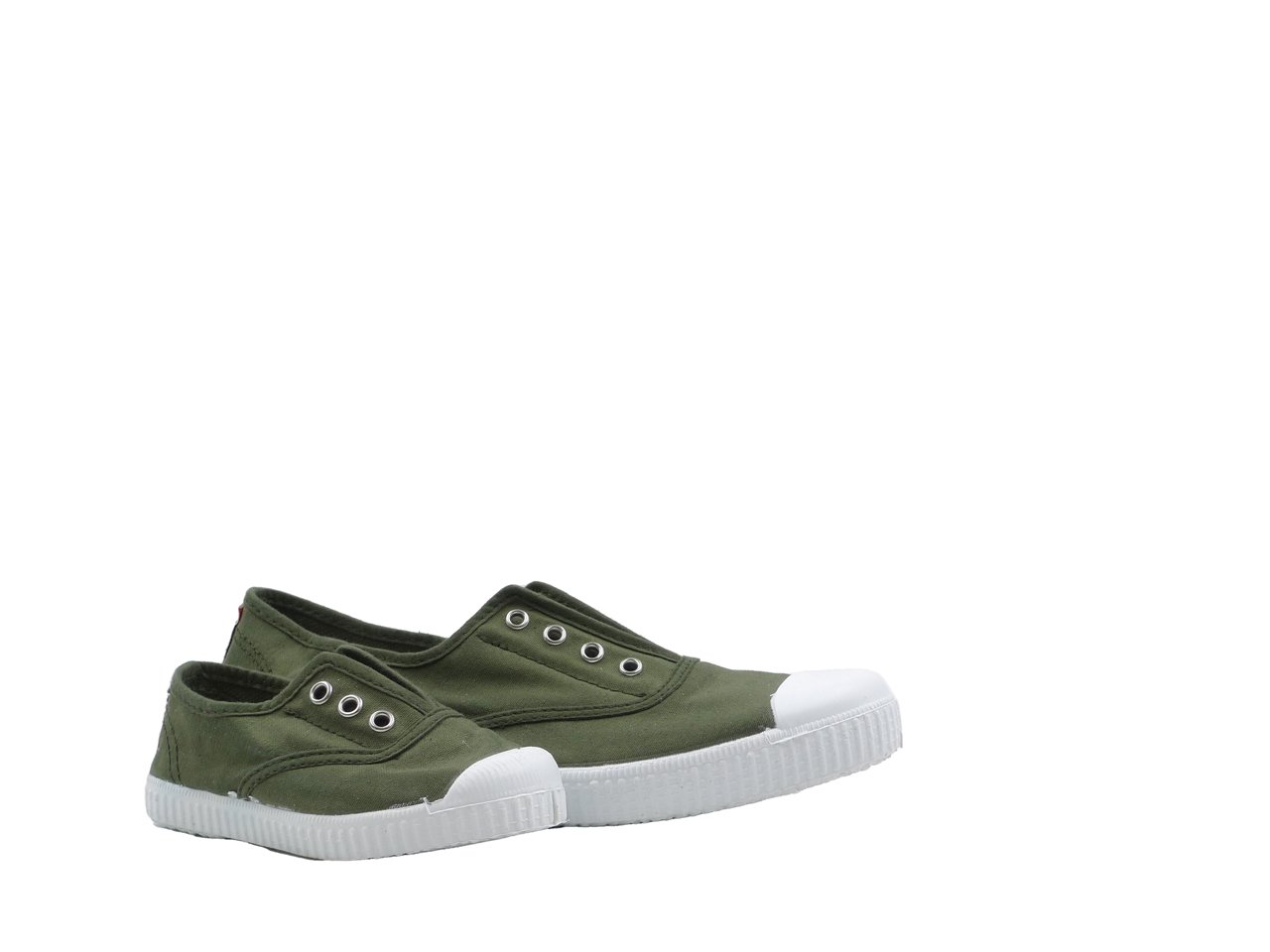 Zapatillas Inglés Lona Punta Goma sin Cordones - Imagen 2