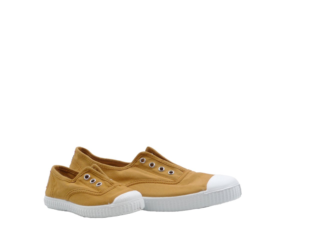 Zapatillas Inglés Lona Punta Goma sin Cordones - Imagen 4