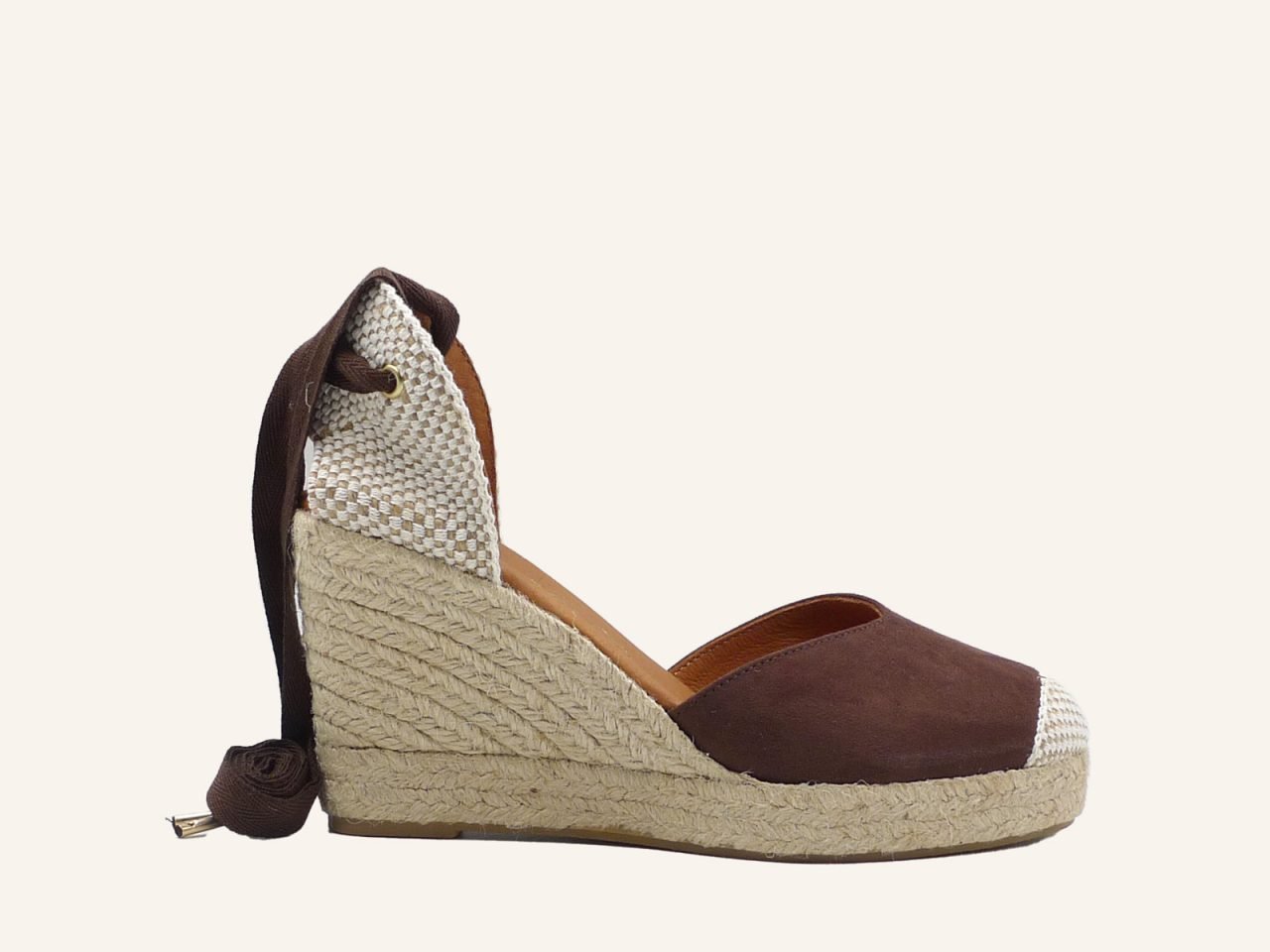 Alpargata Valenciana Suede 7 Cuerdas Plataforma - Imagen 1