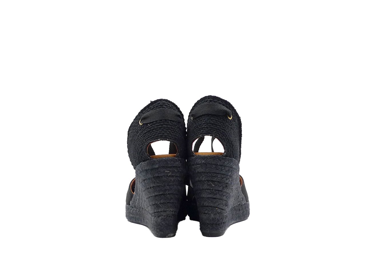 Alpargata Valenciana Suede Negro 7 cuerdas - Imagen 3