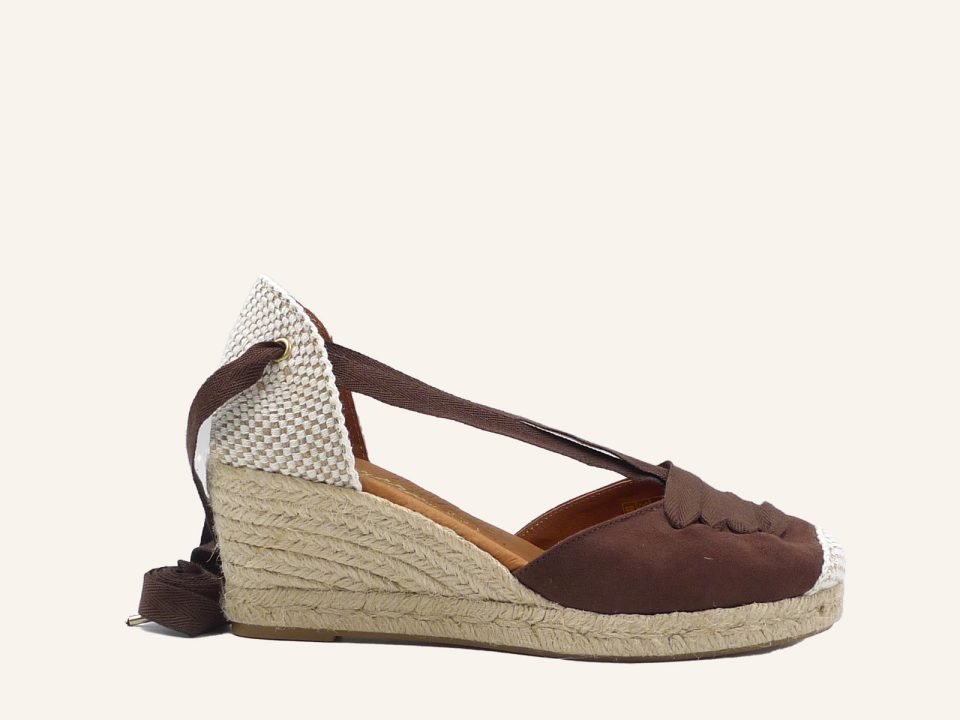 Alpargata Cintas Suede Pasado de Cintas 5 cuerdas