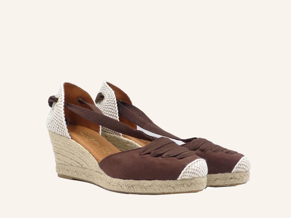 Alpargata Cintas Suede Pasado de Cintas 5 cuerdas